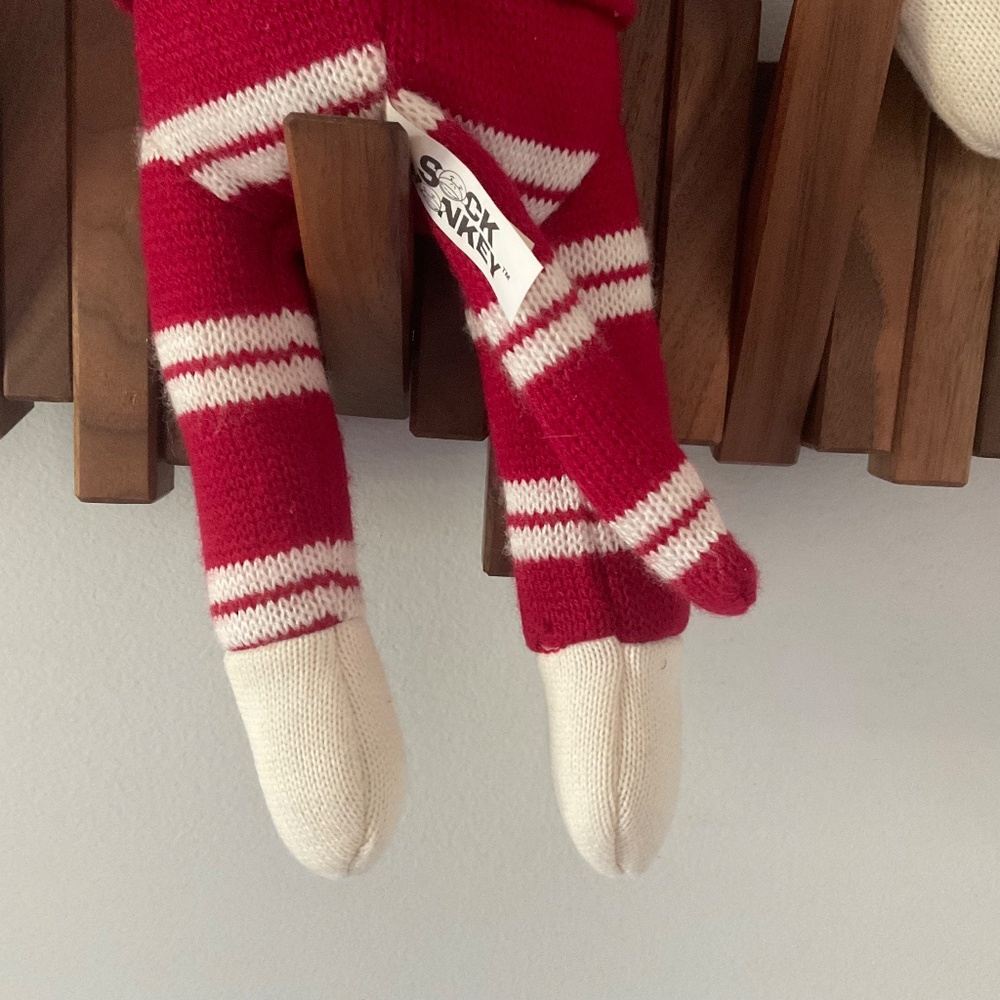 Sock monkey,red and white - Picture 10 of 11